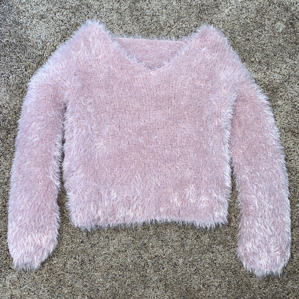 Light Pink Fuzzy Sweater